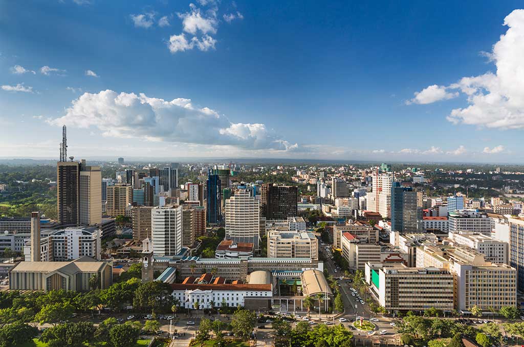 Edificios en Nairobi, Kenia