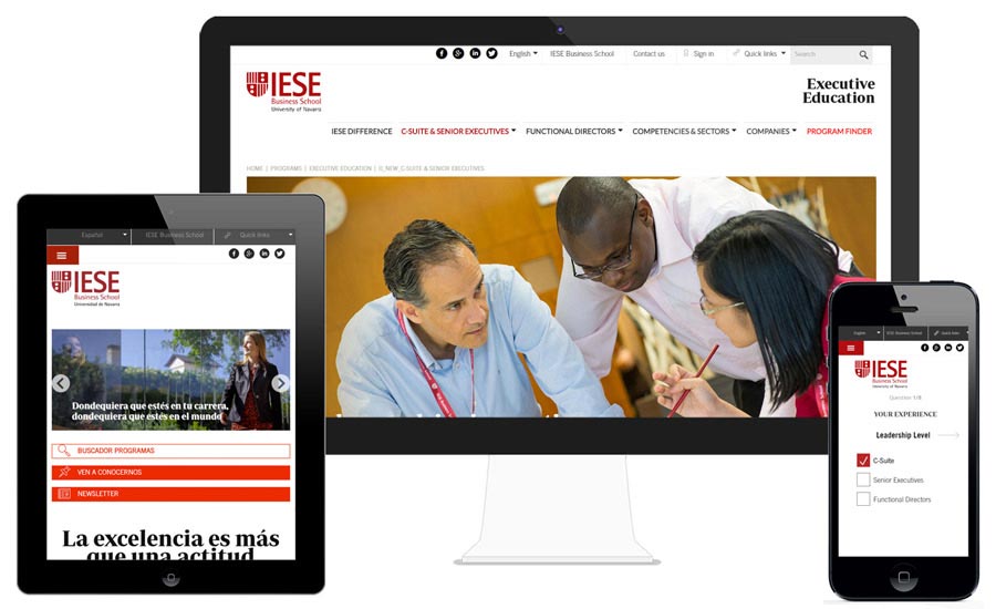 Nueva web de executive education : el cliente en el centro