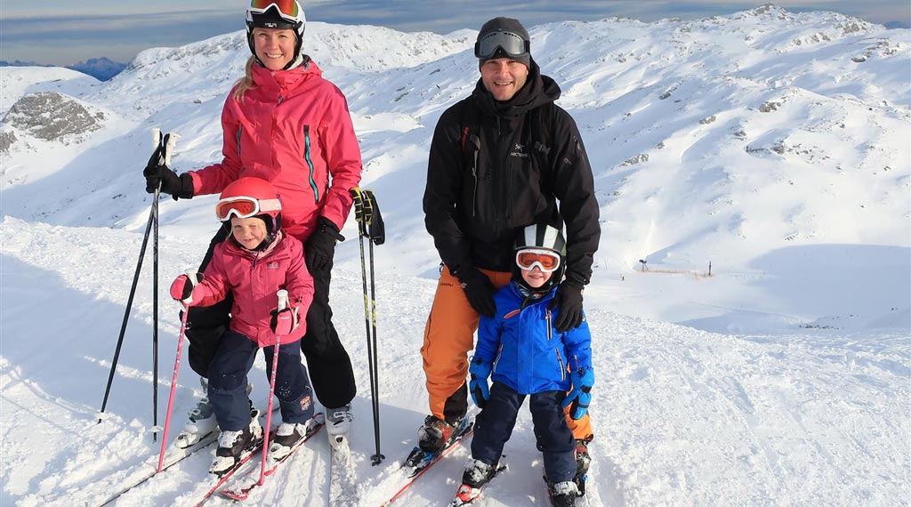 Karin and Mike Nemec with their children