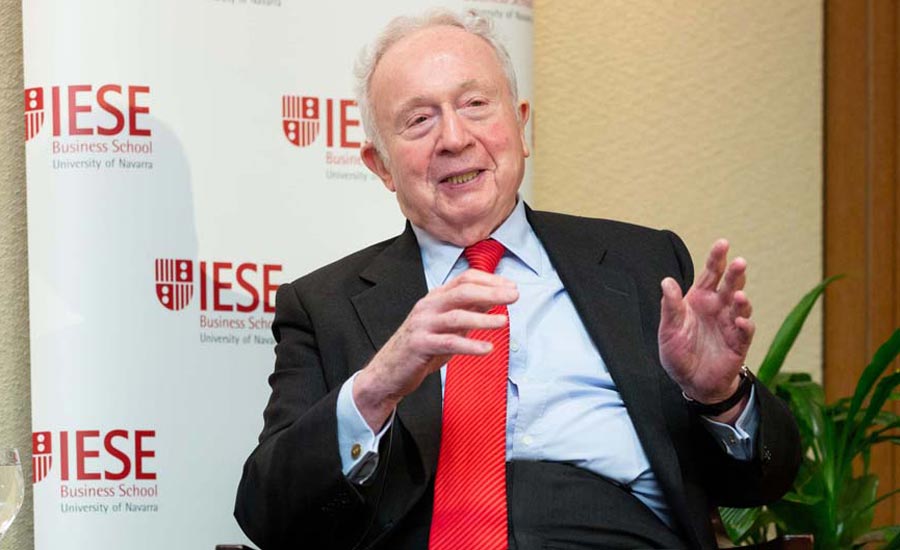 Martin Lipton, leading corporate governance expert, speaks at IESE's New York campus