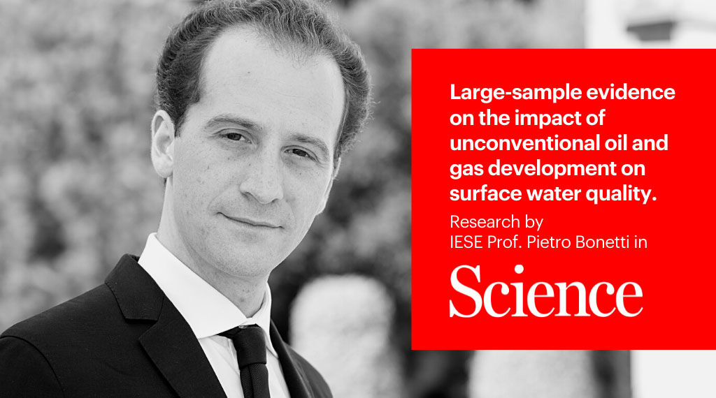 IESE research in Science magazine: Hydraulic fracturing may be impacting surface waters