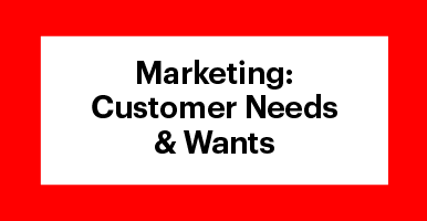 Marketing: Customer Needs and Wants